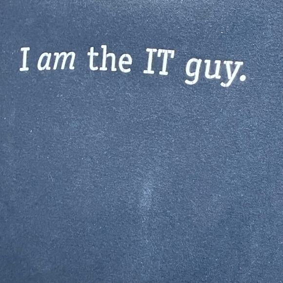 Think Geek I Am The IT Guy Women Fitted Top Large - Picture 4 of 4